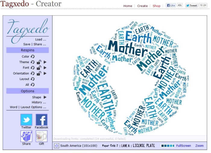 How to Make your Own Shaped Word Art for Free