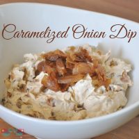 Caramelized Onion Dip - Nothing beats the fresh taste of this dip with deeply brown and sweetened onions! from The Love Nerds {https://thelovenerds.com}