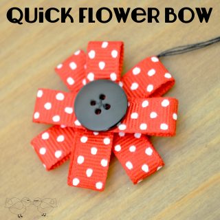 Easy Ribbon Flower Embellishment