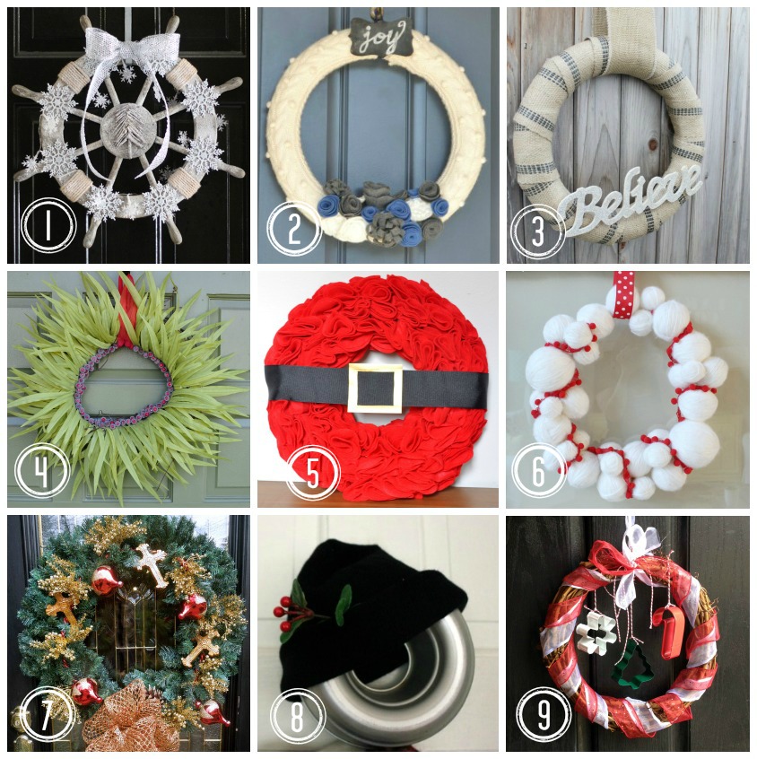 Christmas Wreath Ideas Links to Posts