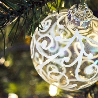 Hand Swirled Christmas Ornament
