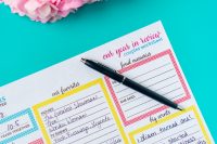 Take time to reflect on the past year as a couple and briefly journal about your favorite memories, trips, marriage goals and more! It's an easy way to write about your relationship and life and have something tangible to look back on year after year. 