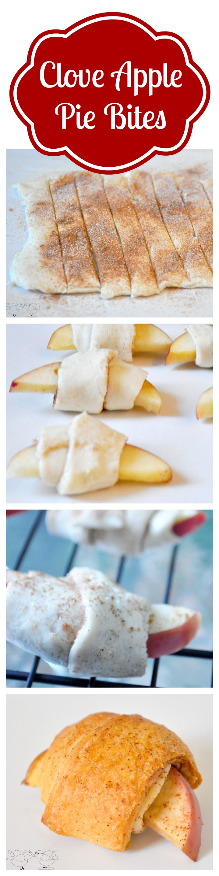 Clove Apple Pie Bites Recipe - An easy and delicious dessert recipe! {The Love Nerds} #piedessert #newrecipe #pierecipe