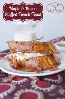 A delicious brunch idea: Cream Cheese Maple and Bacon Stuffed French Toast Recipe from Eat It and Say Yum {The Love Nerds} #breakfastrecipe #newrecipe #baconrecipe