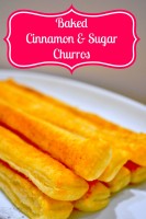 Baked Cinnamon & Sugar Churros - A quick but yummy dessert recipe using puff pastry sheets! {The Love Nerds} #recipes #dessert #cinnamonbreadsticks