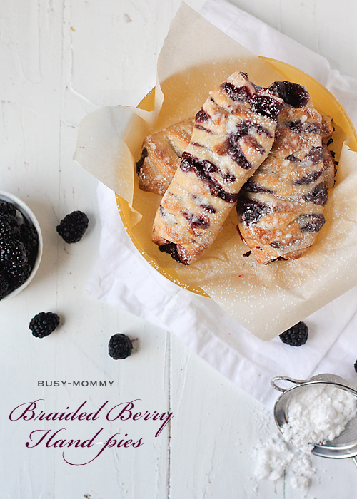 easy braided berry hand pies