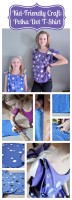 Kid Friendly Craft: Painted Polka Dot T-Shirt {The Love Nerds} #crafts #kidcraft #summerfun
