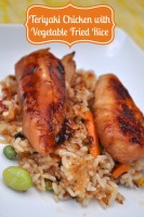 Teriyaki Chicken with Vegetable Fried Rice - This meal is ready to eat in 30 minutes or less! {The Love Nerds} #easymeals #quickdinner #chickenrecipe