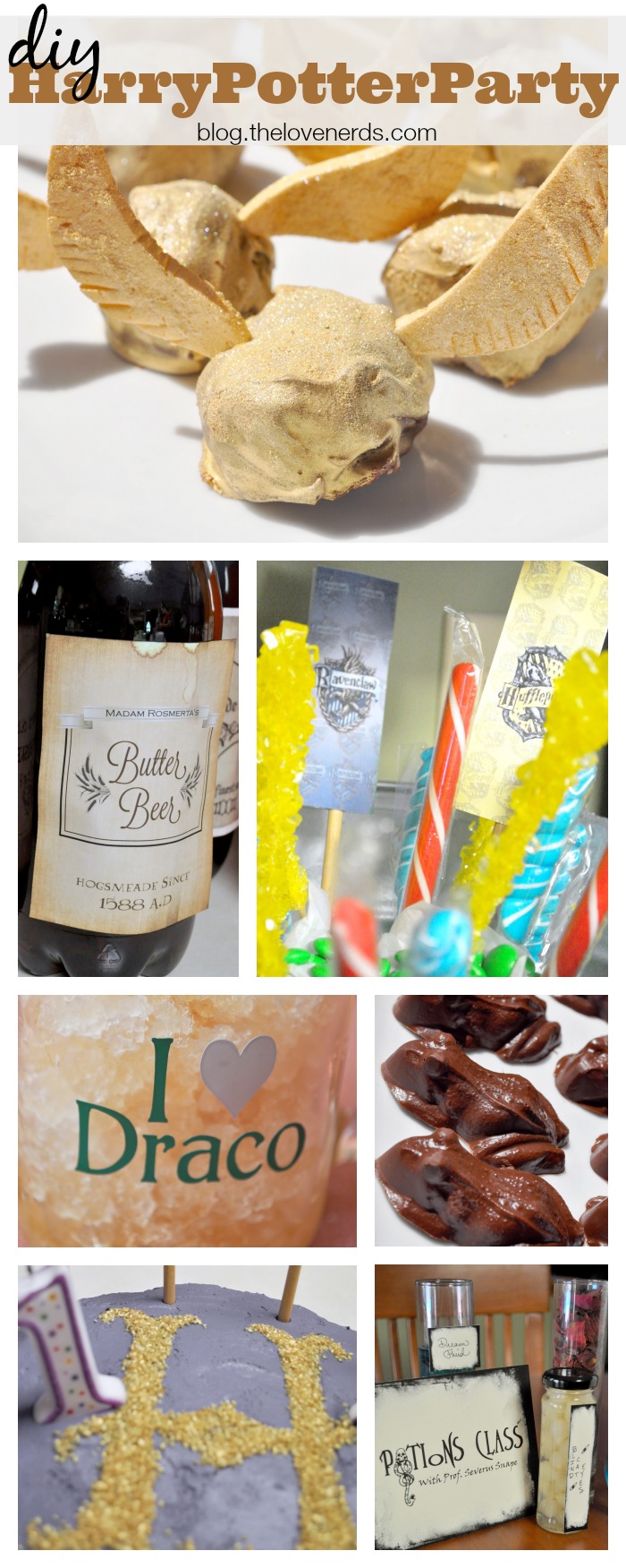 DIY Harry Potter Party - All details were created and implemented in 4 days! This is fun AND doable! {The Love Nerds}