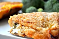 Apple Spinach and Goat Cheese Stuffed Chicken Recipe - An easy but delicious dinner idea ! This chicken recipe is part of our November apple series! {The Love Nerds}