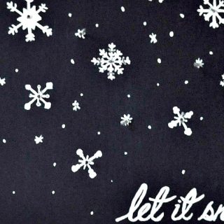 Let It Snow – Lighted Snowflake Canvas