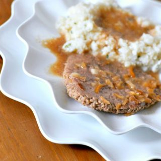 French Onion Cube Steaks with Gravy