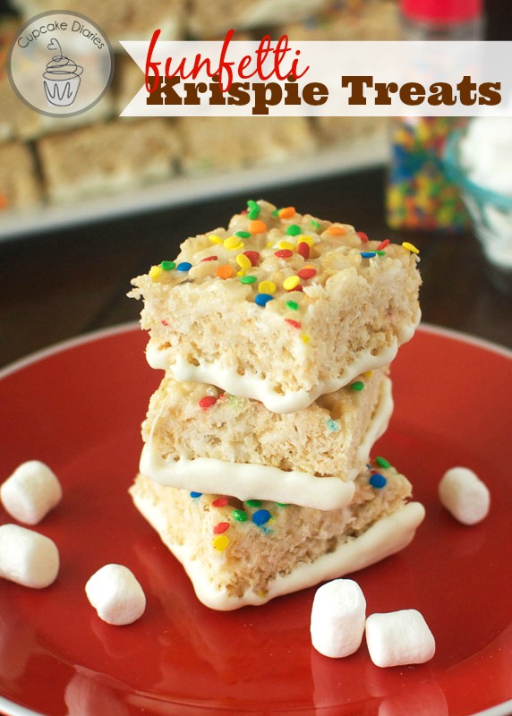Funfetti Rice Krispie Treats - The perfect birthday treat for all ages!