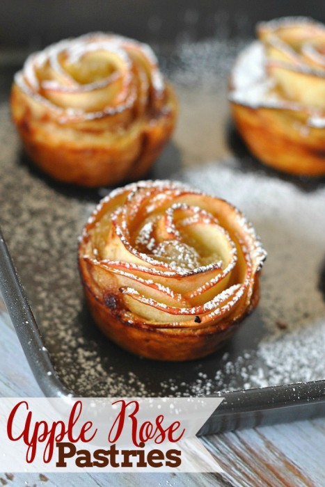 Absolutely stunning Apple Rose Pastries - A few simple steps will give you a special treat everyone will think you spent hours in the kitchen making! {The Love Nerds}