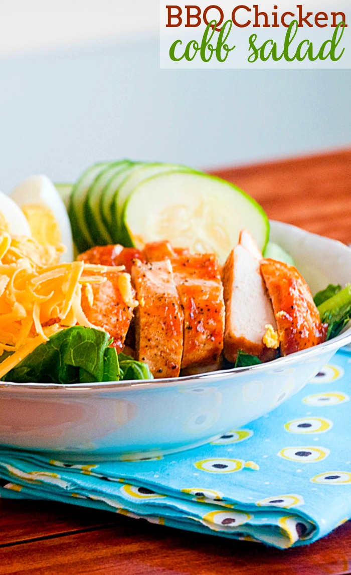 Looking for the perfect summer salad? Try this BBQ Chicken Cobb Salad with a delicious Angry Orchard BBQ Sauce Recipe! |The Love Nerds Contributor