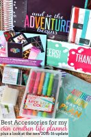 Sharing more about how I use my Erin Condren Life Planner, especially the best accessories for my life planner! Plus - a look into the new 2015-16 version! {The Love Nerds}