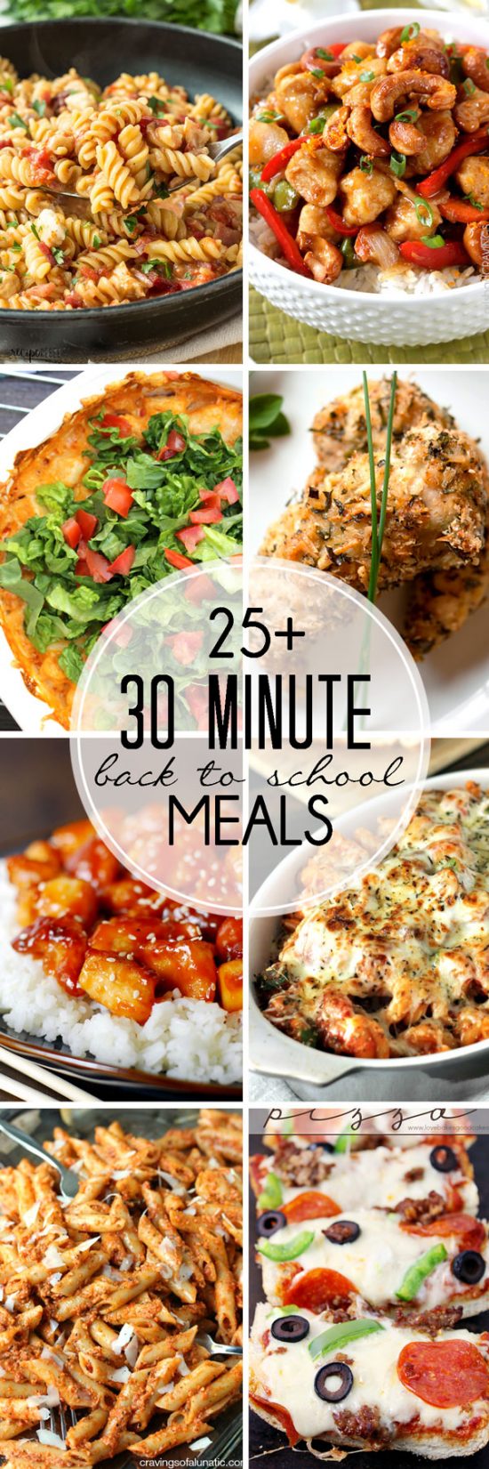 25+ 30 minute meals - These recipes are perfect for back to school dinners! | The Love Nerds