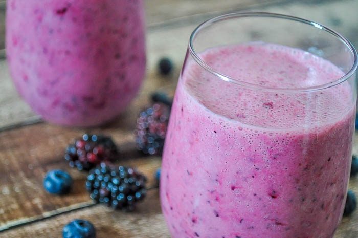 Blackberry And Blueberry Coconut Smoothie The Love Nerds
