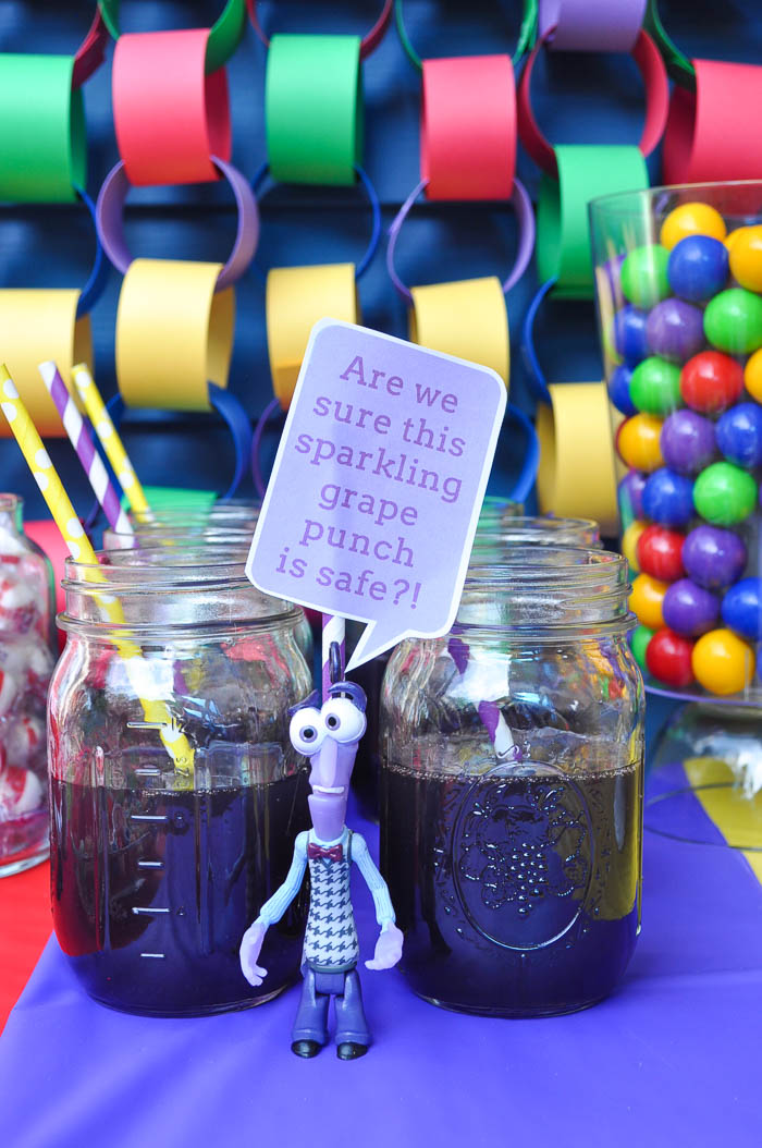 Fun and colorful Inside Out Party! Ideas! Celebrate your feelings and your Disney Side with this birthday party! | The Love Nerds