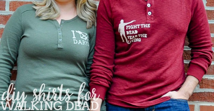 Celebrate your Walking Dead obsession with DIY Walking Dead Shirts!! Show your love for Daryl or Rick or even make a zombie shirt! So many DIY options! | The Love Nerds