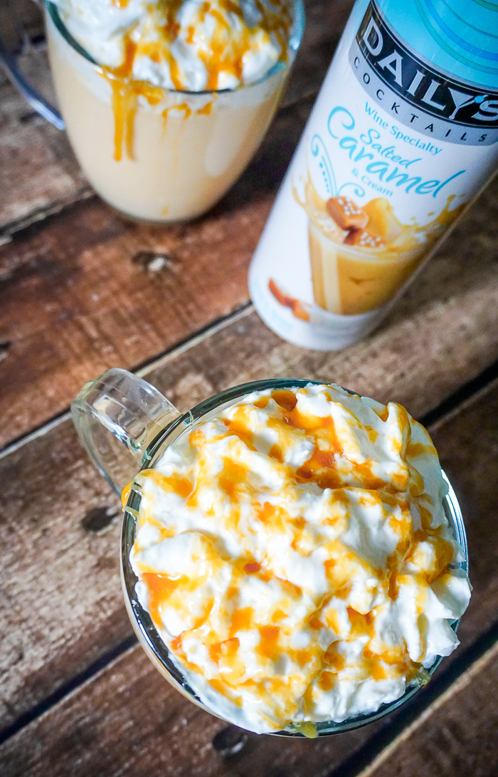 Bah Rumbug! While normally not a huge eggnog fan, I cannot get enough for this sweet and creamy Salted Caramel Eggnog! Content for 21+ | The Love Nerds AD DailysDessertCocktails