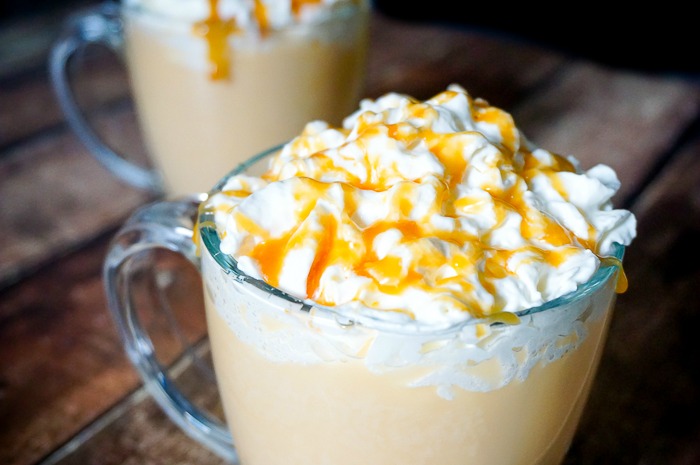 Bah Rumbug! While normally not a huge eggnog fan, I cannot get enough for this sweet and creamy Salted Caramel Eggnog! Content for 21+ | The Love Nerds AD DailysDessertCocktails