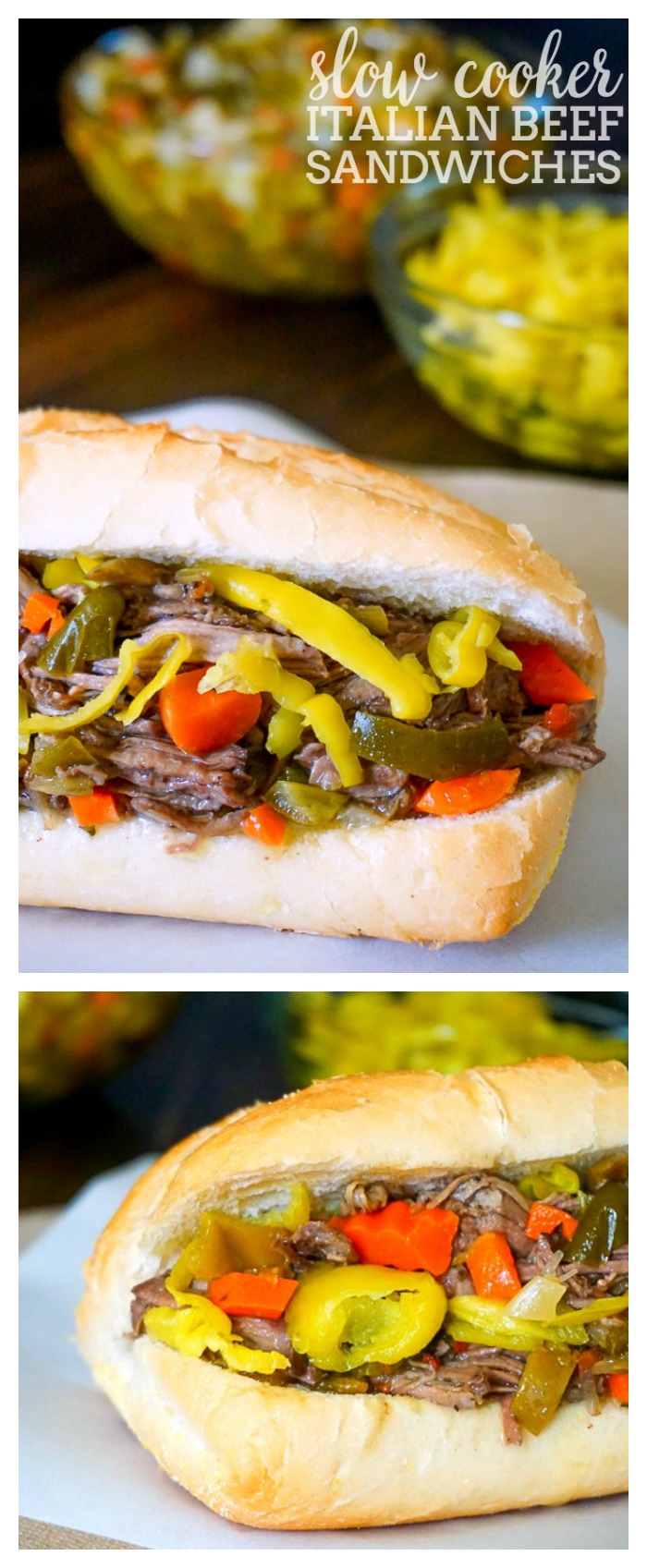 Slow Cooker Italian Beef Sandwiches - The Love Nerds