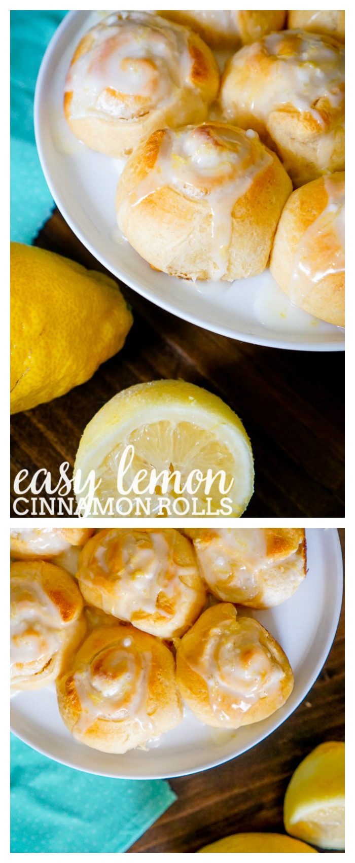 Easy Lemon Cinnamon Rolls - A quick way to brighten up your weekend brunch! | The Love Nerds