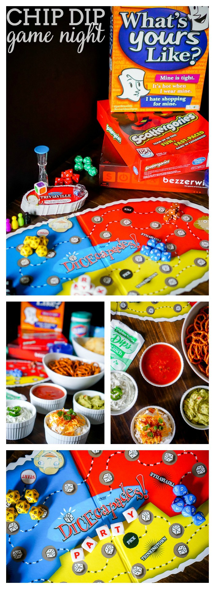 Get together with your friends for a fun and easy Chip Dip Game Night! Perfect for both small and larger group gatherings. | The Love Nerds #ad #gathernow