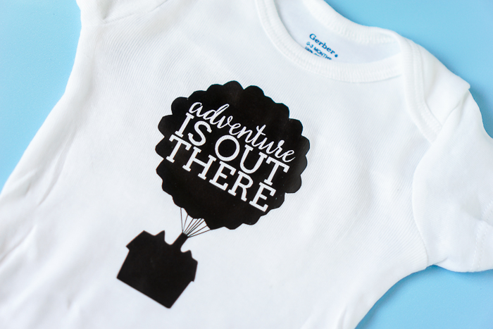 Adventure is Out There - UP! Themed Coming Home Baby Outfit! Welcome baby home in this adorable diy onesie! | The Love Nerds