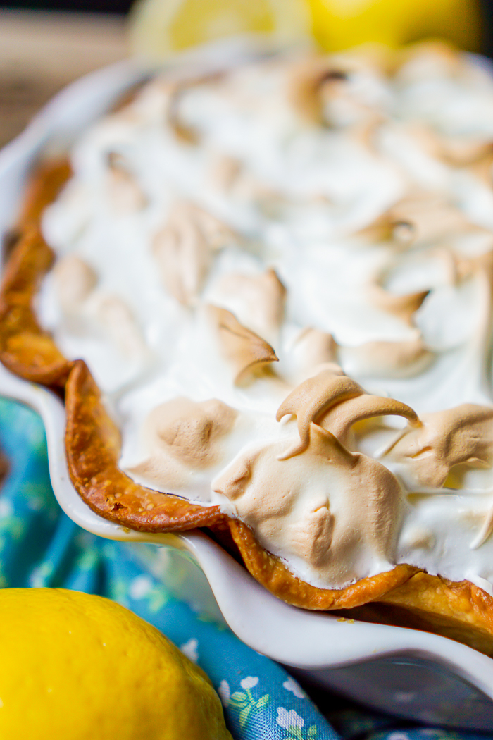 Mom's Lemon Meringue Pie - A classic family recipe that we all love and so will you! This pie recipe is the perfect holiday dessert addition! | The Love Nerds 