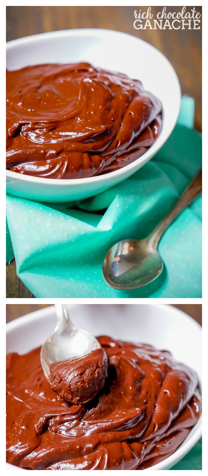 Rich Chocolate Ganache is an incredibly versatile dessert recipe - as glazes, dipped topping on pastries, filling in cookie cups, layers of a cake, etc. Come see just how easy it is to make! | The Love Nerds