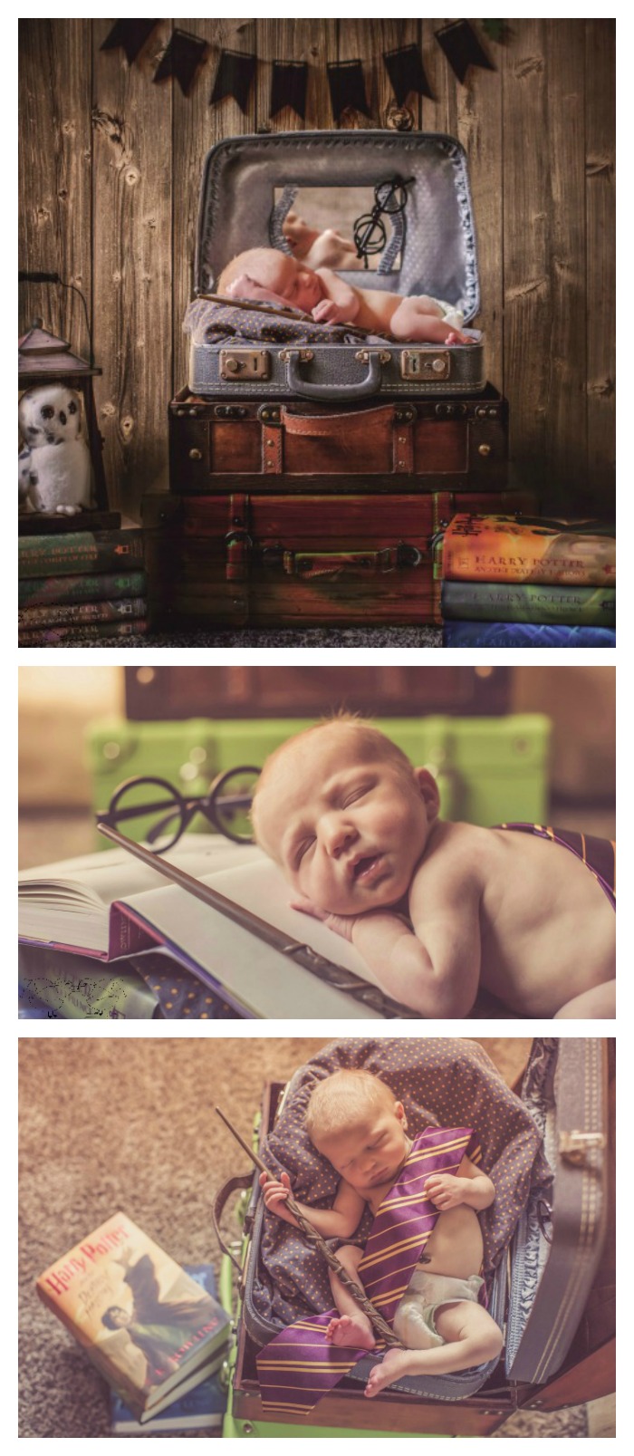 Welcome Baby Liam: Harry Potter Newborn Photos - "Happiness can be found even in the darkest of times, if one only remembers to turn on the light." | The Love Nerds