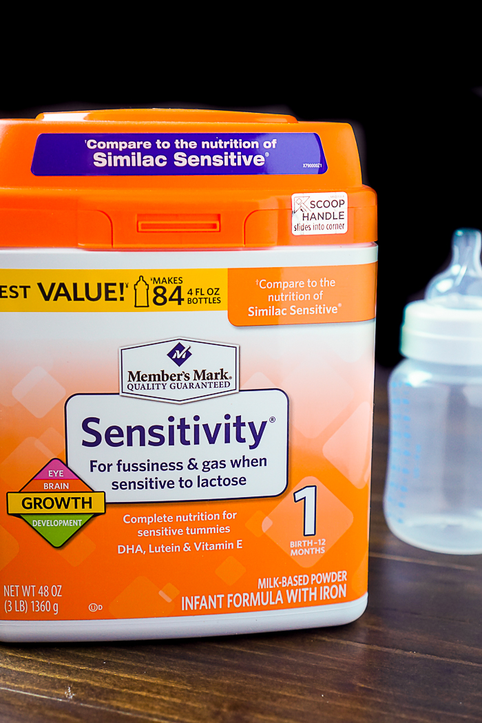 Carefully Choosing the Right Formula for your Baby's Health and Growth AND for your wallet - Member's Mark Sensitive Infant Formula! | The Love Nerds AD MMbabyformula