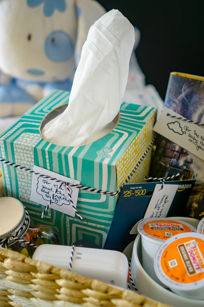 New Mom Gift Basket Ideas | The Love Nerds #KleenexMoments 