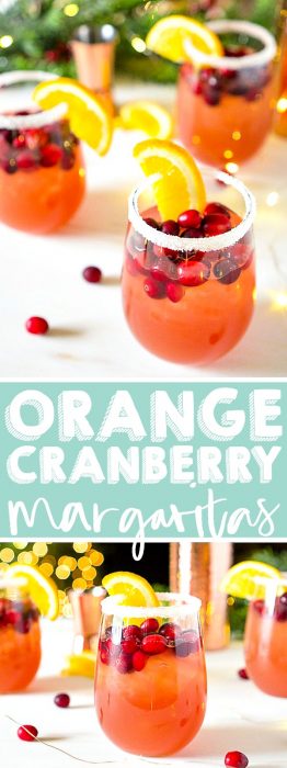 Orange Cranberry Margarita - Easy Holiday Cocktail! - The Love Nerds