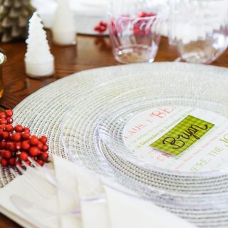 Easy Holiday Table Decor with Custom Disposable Party Plates