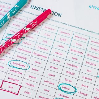 Choosing One Word for the Year + FREE Worksheet!