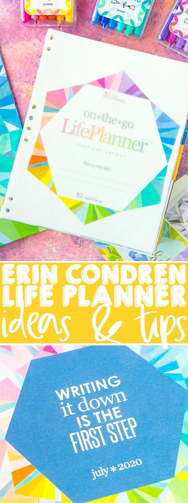 Looking for Erin Condren Planner Ideas? I'm sharing how I use my Erin Condren Life Planner from the monthly and daily spreads to the note pages in the back. Everything you need for your EC planner with organizational tips for life and work! | THE LOVE NERDS #ecplanner #plannertips #planneraccessories