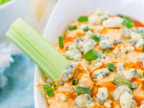 EASY Slow Cooker Buffalo Chicken Dip Recipe - Keeping Life Sane