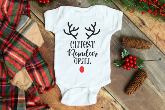 Tis the Season for cute holiday shirts! You can't go wrong decking out your cutest reindeer or cutest snowman in a DIY Christmas Shirt and you definitely can't go wrong celebrating your cutest elf! Grab your Kids Holiday Shirt SVG Files and more now!  | THE LOVE NERDS #svgfiles #diychristmasshirts #diychristmasprints #christmassvg