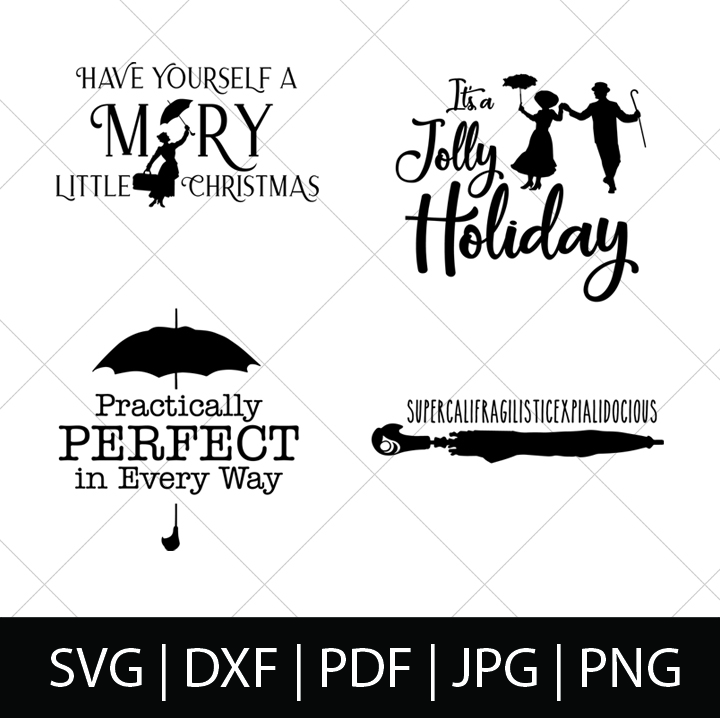 Who is excited for Mary Poppins Returns?! I've always been a huge Disney fan - including Mary Poppins, so I knew I wanted to make some special Mary Poppins SVG files for you all and for me, too. Perfect for DIY gifts for fellow Disney fans or movie theater shirts! | THE LOVE NERDS #diyshirts #marypoppins #marypoppinsshirts #disneyside #svgfiles #silhouetteproject #cricutproject