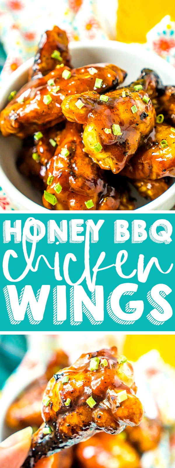 This sweet and smokey Honey BBQ Chicken Wings sauce will become an instant favorite for everyone in your family! Every single bite is packed with big flavor with the tiniest hint of some spice!  | THE LOVE NERDS #chickenwingsaucerecipe #chickenwings #grilledchickenwings #bakedchickenwings